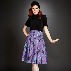 Pin Up Girl Rockabilly 1950s retro witch skirt NWT